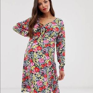 Floral maternity dress